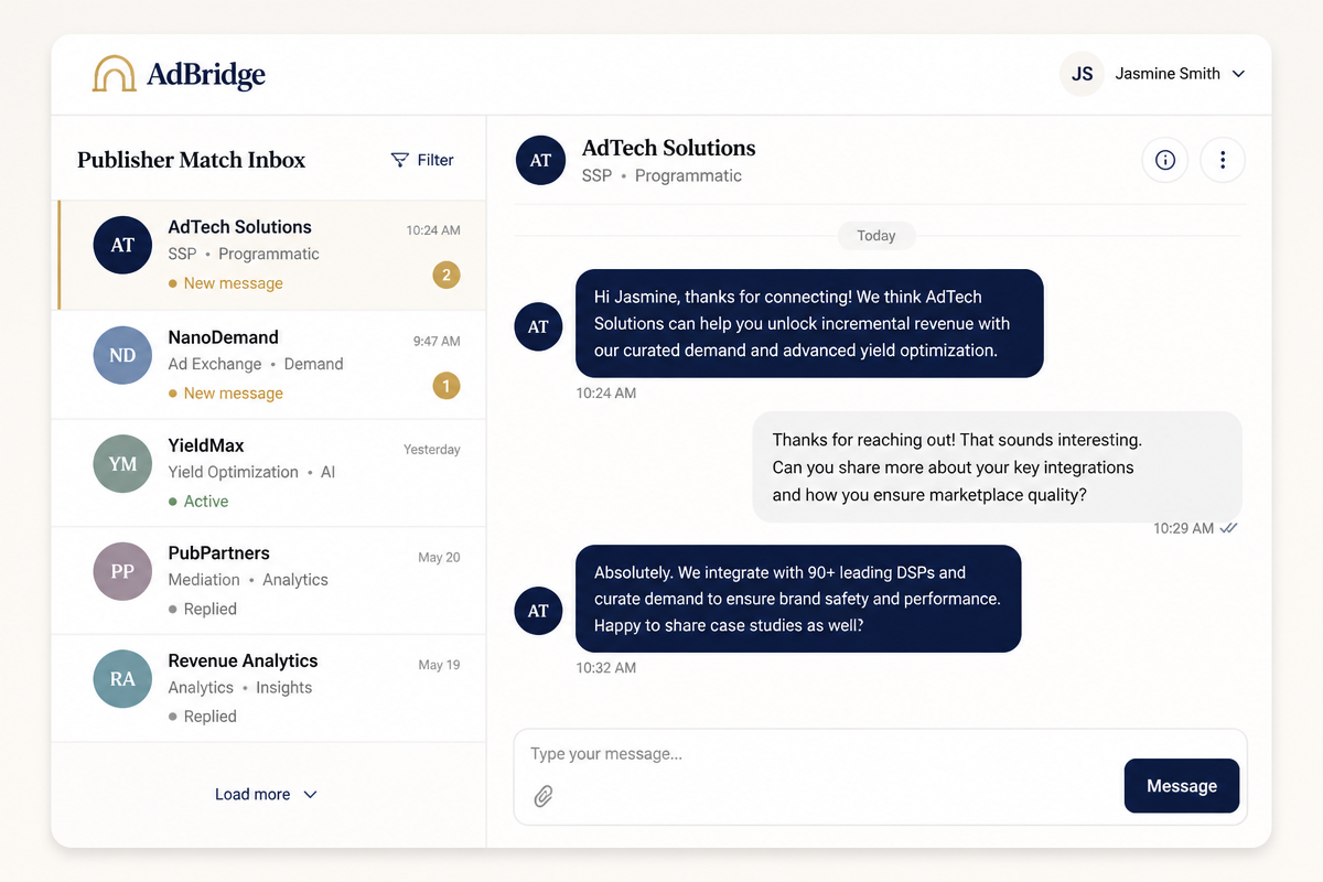 Chat directly with matches